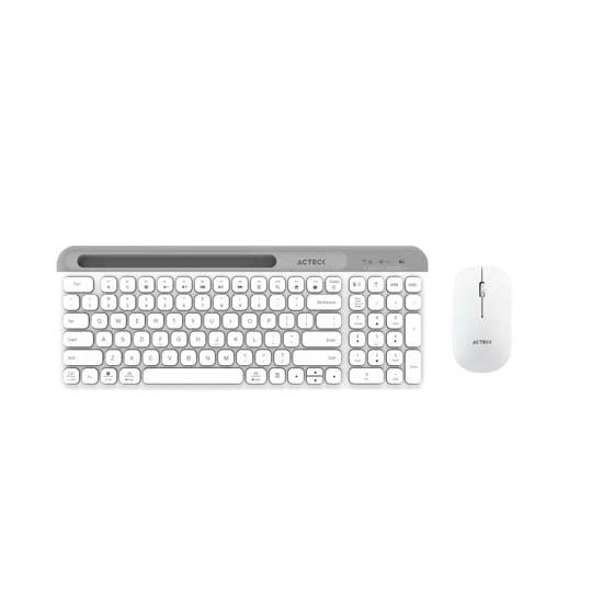Kit De Teclado Y Mouse Acteck Inalambrico Blanco